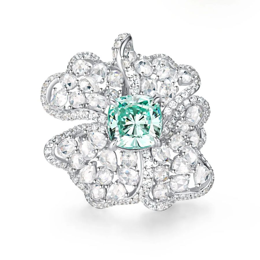 Anello Turchese a Fiori